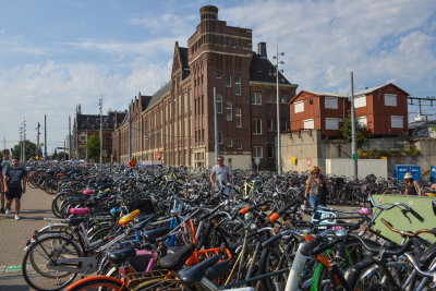A sea of bikes