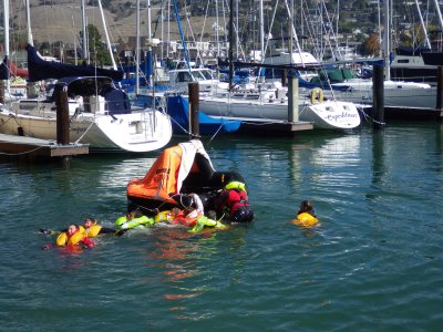 Boarding the raft. 2014_10_19_ISAF_Survival _112.jpg