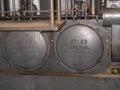 Atlas engine made in Oakland, CA, generated power for the herring factory. 2015_08_18_Iceland _3036.jpg