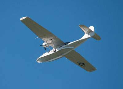catalina flying boat going over my house today