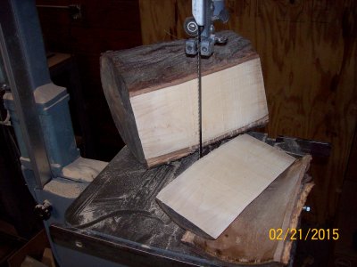 Shag Bark Hickory Ripping blocks 01.JPG