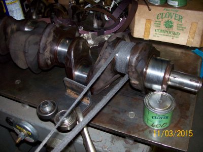 Static polishing of crank journal