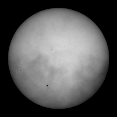 September 21, 2013 17:22 GMT 10:22 Local Quite a few spots today. Even with clouds.