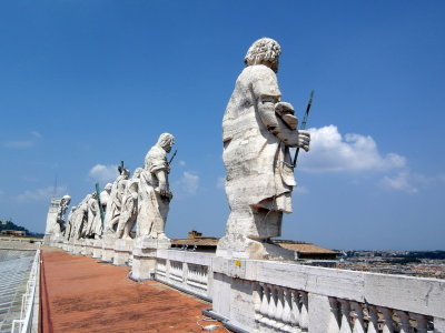 on the top of St. Peter's Basilica