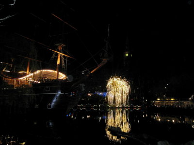New Year's Eve celebration in Tivoli, Copenhagen
