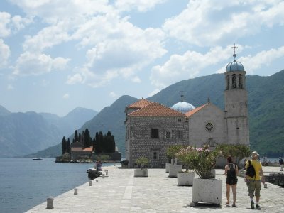 the church of Our Lady of the Rocks on litle islet by Perast