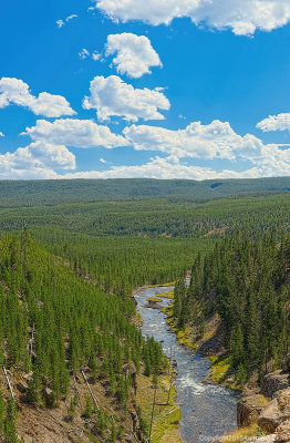 Gibbon Falls Overlook :: Firehole River