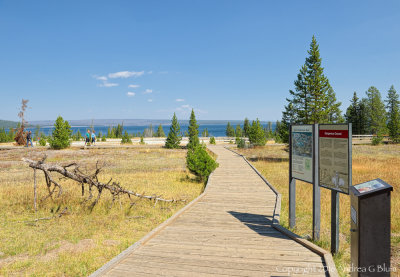 Boardwalk at West Thumb Geyser Basin