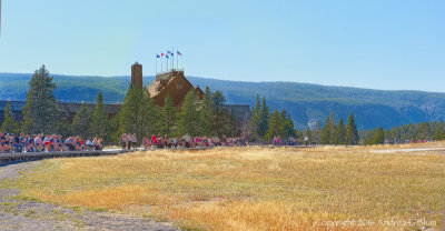 Waiting to See Old Faithful