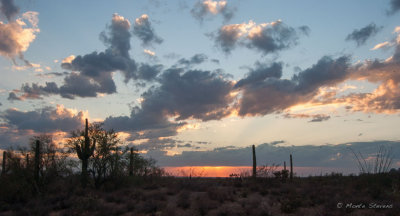 Sunset near Gold Canyon Arizona 