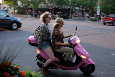 Pink Scooter and Smiles 