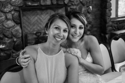 Bride and Maid of Honor - Sisters 