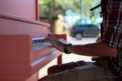 Piano Player in Old Town
