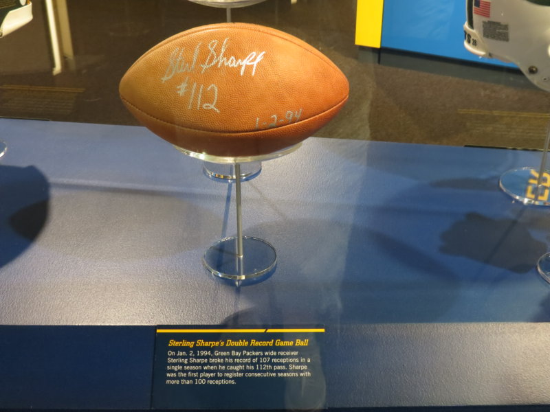 Sterling Sharpe Double Record Game Football