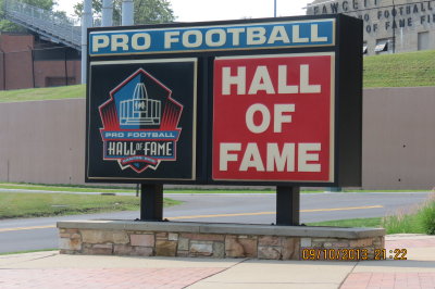 Pro Football Hall of Fame Sign 1