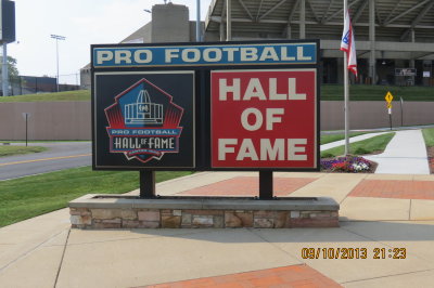 Pro Football Hall of Fame Sign 2