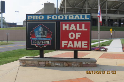 Pro Football Hall of Fame Sign 3