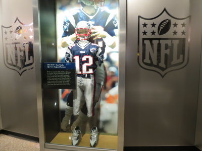 Tom Brady Uniform Display