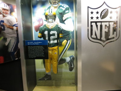 Aaron Rodgers Uniform Display