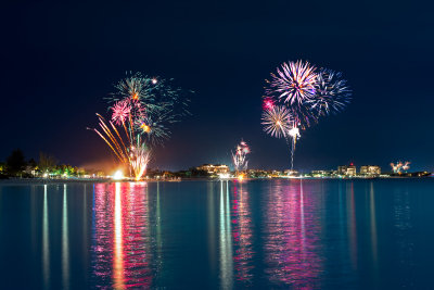 Grace Bay Beach Fireworks