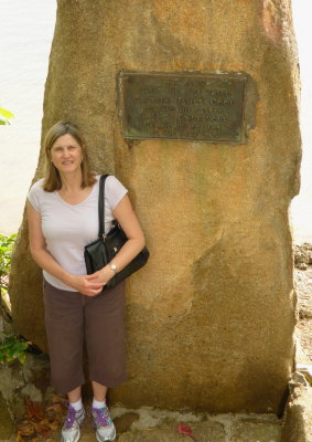 Spot where Captain Cook beached the Endeavour for repairs at Cooktown