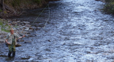 MM fishing Wheelers Creek.