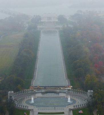 WAS.The reflecting Pool from the Washington Monument