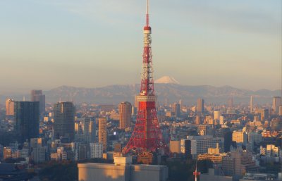 Tokyo Tower  and Mt Fuji