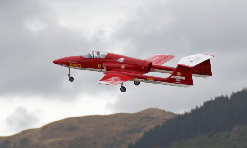 Paul Buckrell bravely takes off in the gusty conditions on the Saturday with his Boomerang turbine, 0T8A7197.jpg