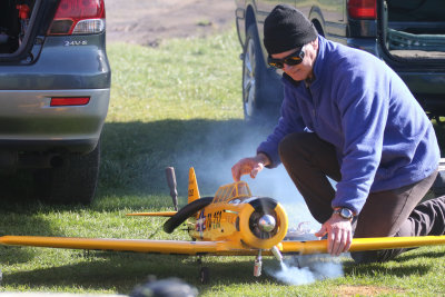 Mike fires up his Harvard, 0T8A3134.jpg