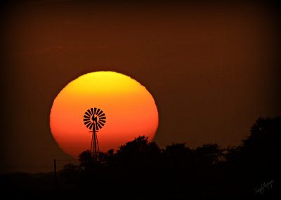 Sunset on Texas Prairie