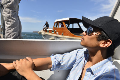 Ferry to Santa Cruz island.Galapagos