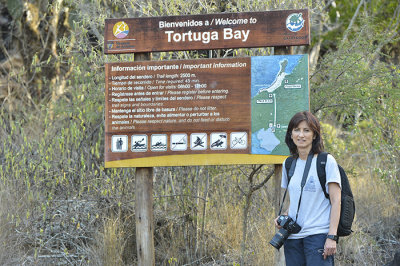 go to the beach Tortuga Bay.Puerto Ayora.Galapagos