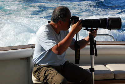 Lang san con Art on the boat