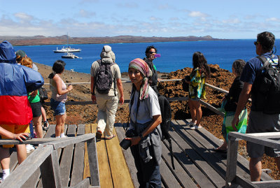 half way to the top.Isla Bartolome