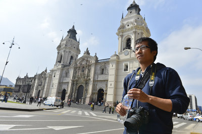 at Plaza de Armas.Lima.Peru