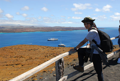 )n the top of isla Bartolome