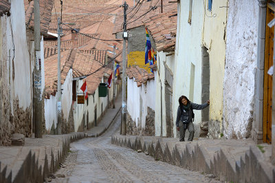 on the way to Plaza san Francisco.Cuzco