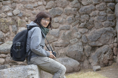 Van at Sapsayhuaman.Cuzco