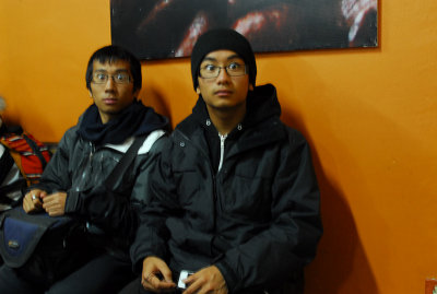 Waiting at Ollantaytambo train satation
