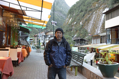 at Aguas Calientes town