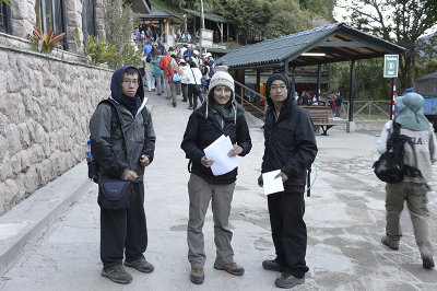 at Machu Picchu entrance