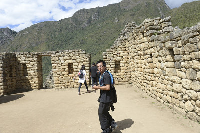 visiting Machu Picchu