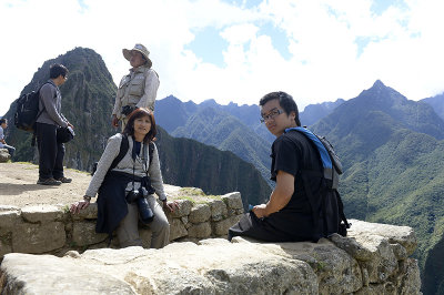 visiting Machu Picchu