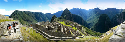 Panorama view of Machu Picchu