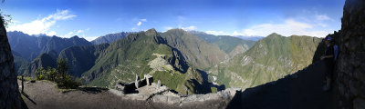 panorama view from Huayna Picchu