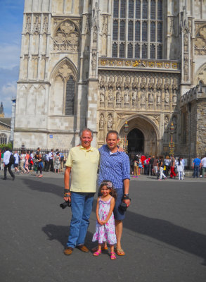 Me, Michael, & Mirabelle at Westminster Abbey