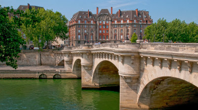 Another of many bridges crossing the Seine