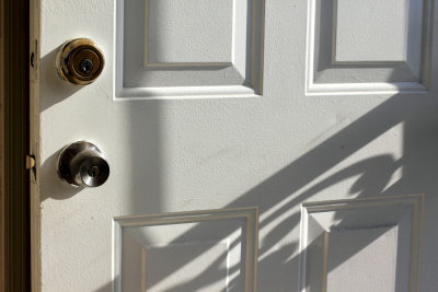 door  locks - light and shadow