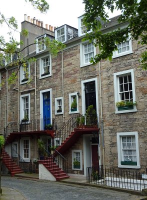 Town Houses near the Royal Mile, Edinburgh, Scotland